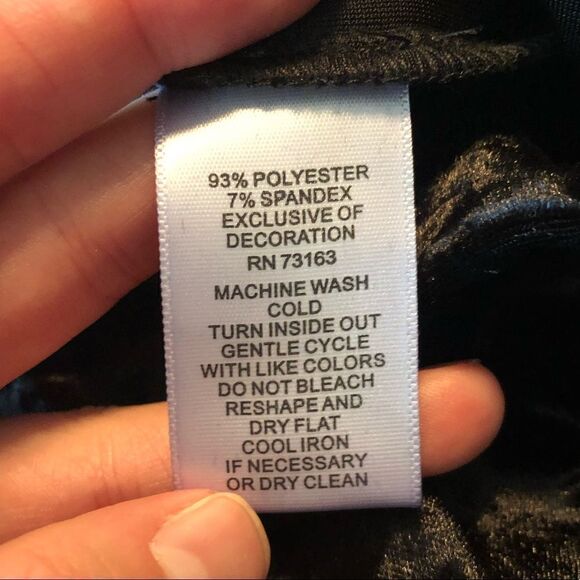 NWT! Melissa Paige black velour pants - Picture 5 of 10